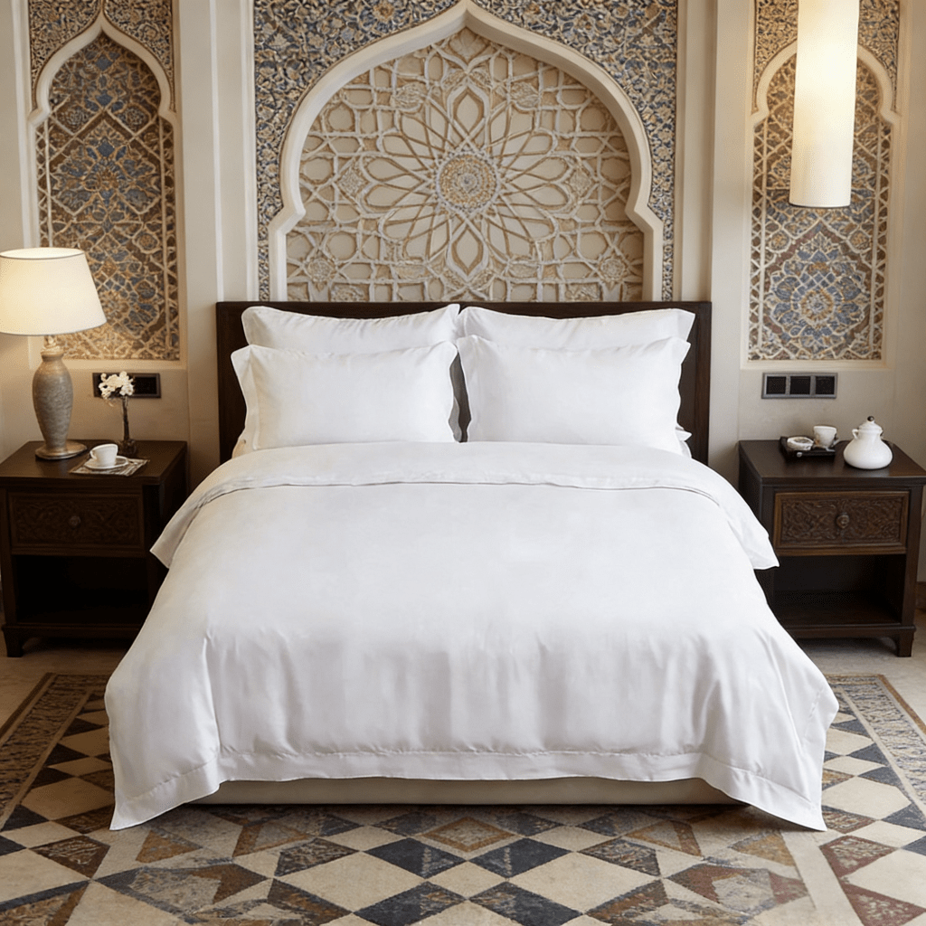 80s Sateen Cotton Bedding Set - Looeco