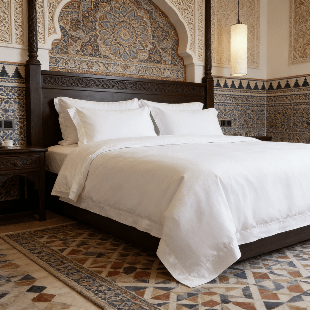 80s Sateen Cotton Bedding Set - Looeco