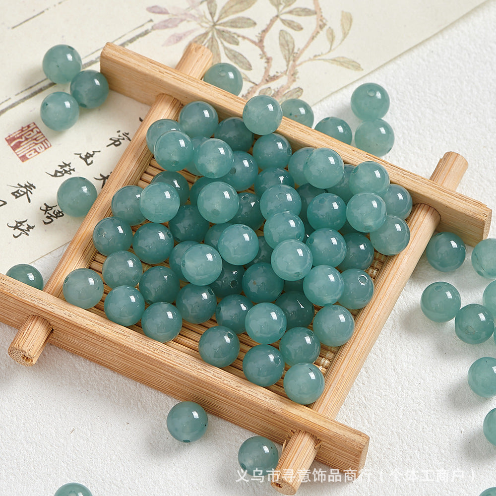 Natural Stone Crystal Agate Jade Beaded Loose Beads Handmade DIY Bracelet Material Wholesale