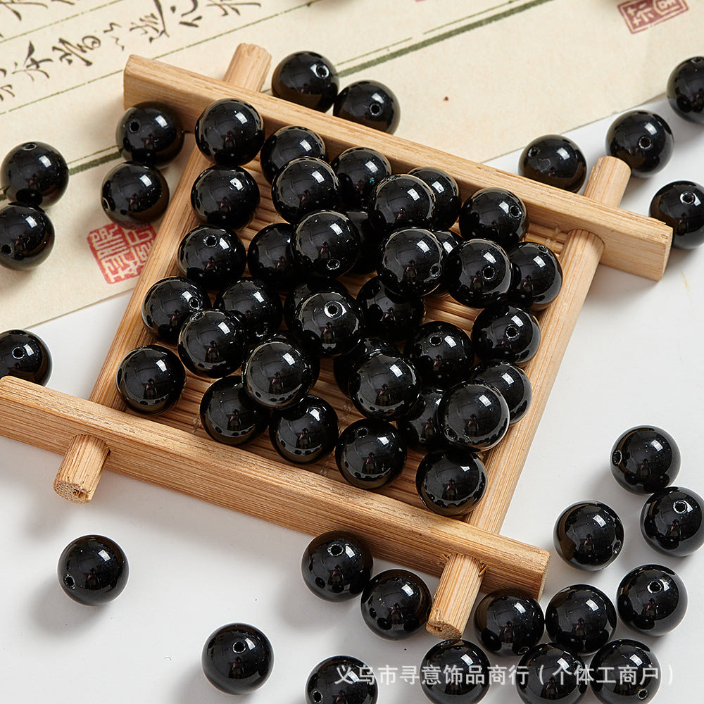 Natural Stone Crystal Agate Jade Beaded Loose Beads Handmade DIY Bracelet Material Wholesale