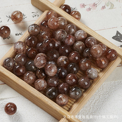 Natural Stone Crystal Agate Jade Beaded Loose Beads Handmade DIY Bracelet Material Wholesale