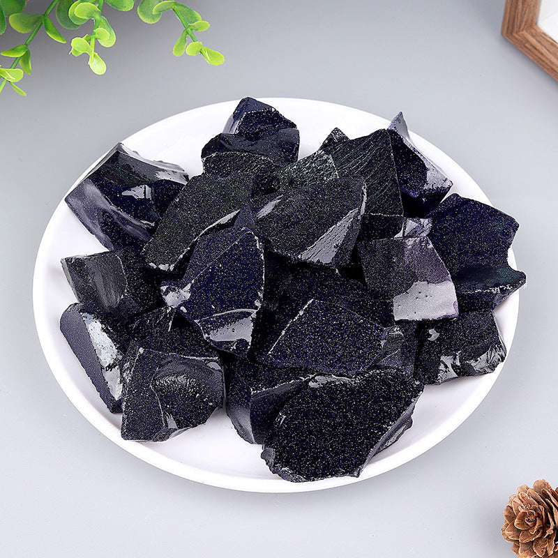 Natural Crystal Rough Stone Diffuser Stone Healing Amethyst Gravel Elongated Stone Agate Stone Opal Obsidian Rough Stone