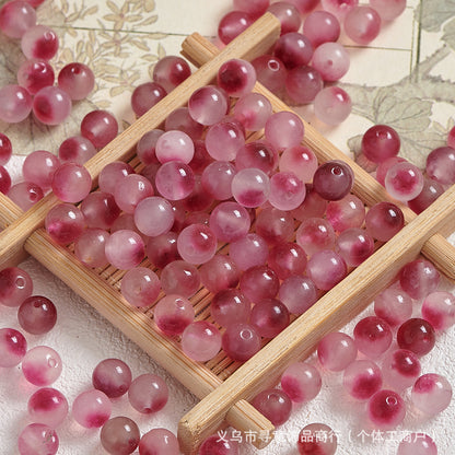 Natural Stone Crystal Agate Jade Beaded Loose Beads Handmade DIY Bracelet Material Wholesale