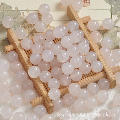 Natural Stone Crystal Agate Jade Beaded Loose Beads Handmade DIY Bracelet Material Wholesale
