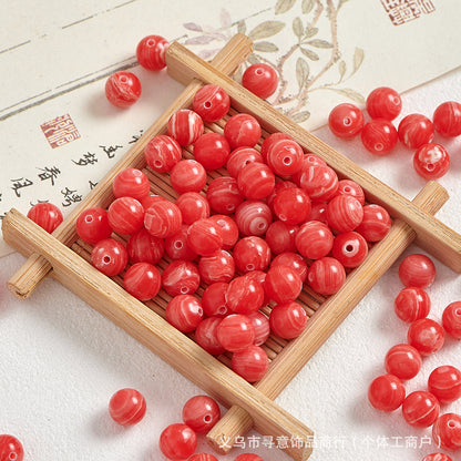 Natural Stone Crystal Agate Jade Beaded Loose Beads Handmade DIY Bracelet Material Wholesale