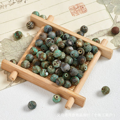 Natural Stone Crystal Agate Jade Beaded Loose Beads Handmade DIY Bracelet Material Wholesale