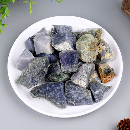 Natural Crystal Rough Stone Diffuser Stone Healing Amethyst Gravel Elongated Stone Agate Stone Opal Obsidian Rough Stone