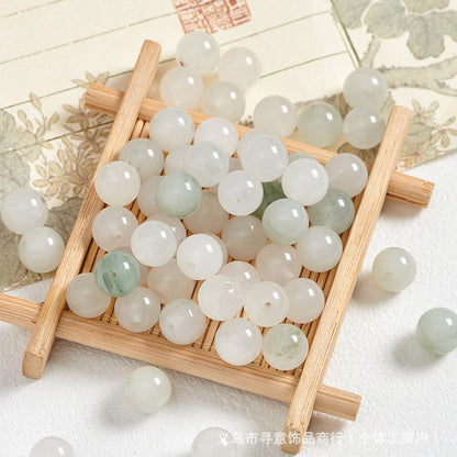 Natural Stone Crystal Agate Jade Beaded Loose Beads Handmade DIY Bracelet Material Wholesale