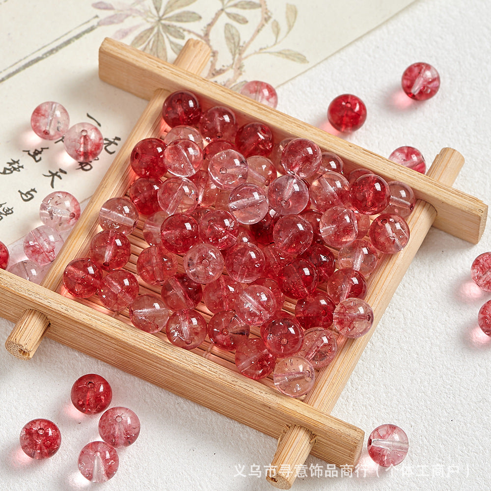 Natural Stone Crystal Agate Jade Beaded Loose Beads Handmade DIY Bracelet Material Wholesale