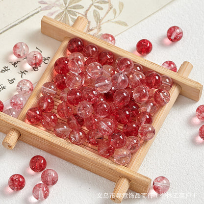 Natural Stone Crystal Agate Jade Beaded Loose Beads Handmade DIY Bracelet Material Wholesale