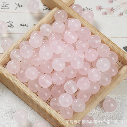 Natural Stone Crystal Agate Jade Beaded Loose Beads Handmade DIY Bracelet Material Wholesale