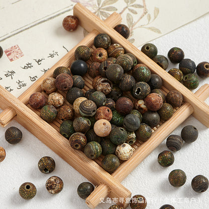 Natural Stone Crystal Agate Jade Beaded Loose Beads Handmade DIY Bracelet Material Wholesale