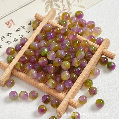 Natural Stone Crystal Agate Jade Beaded Loose Beads Handmade DIY Bracelet Material Wholesale
