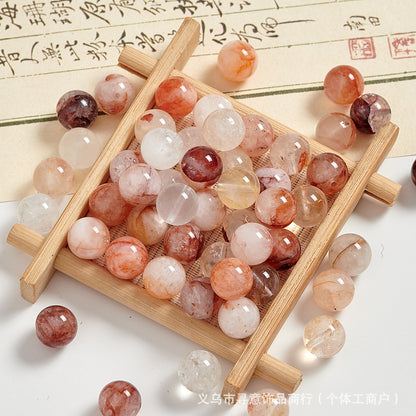 Natural Stone Crystal Agate Jade Beaded Loose Beads Handmade DIY Bracelet Material Wholesale