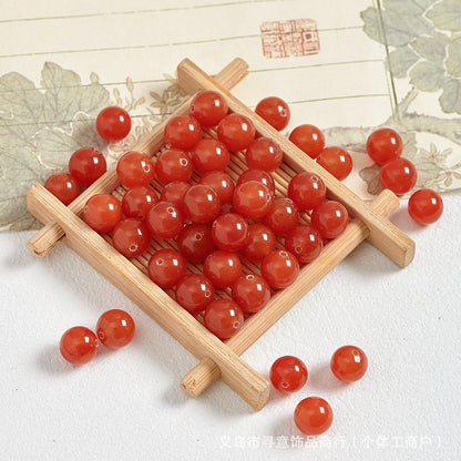 Natural Stone Crystal Agate Jade Beaded Loose Beads Handmade DIY Bracelet Material Wholesale