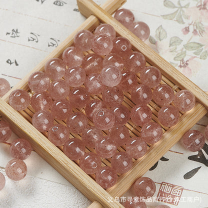 Natural Stone Crystal Agate Jade Beaded Loose Beads Handmade DIY Bracelet Material Wholesale