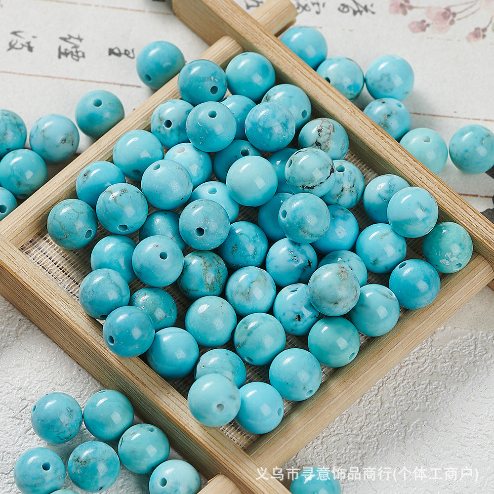 Natural Stone Crystal Agate Jade Beaded Loose Beads Handmade DIY Bracelet Material Wholesale