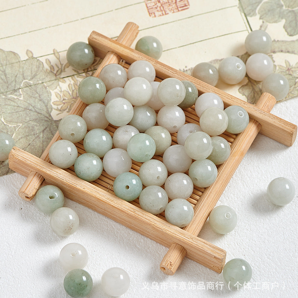 Natural Stone Crystal Agate Jade Beaded Loose Beads Handmade DIY Bracelet Material Wholesale