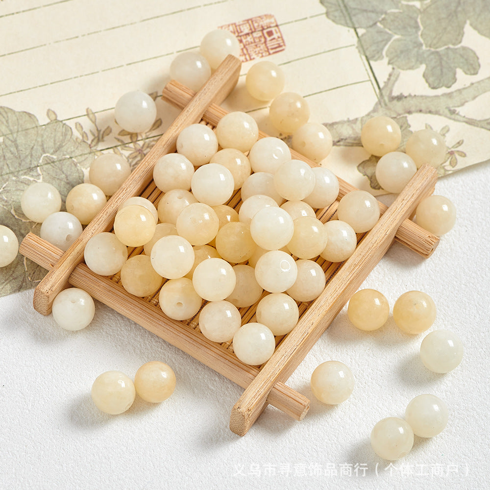 Natural Stone Crystal Agate Jade Beaded Loose Beads Handmade DIY Bracelet Material Wholesale