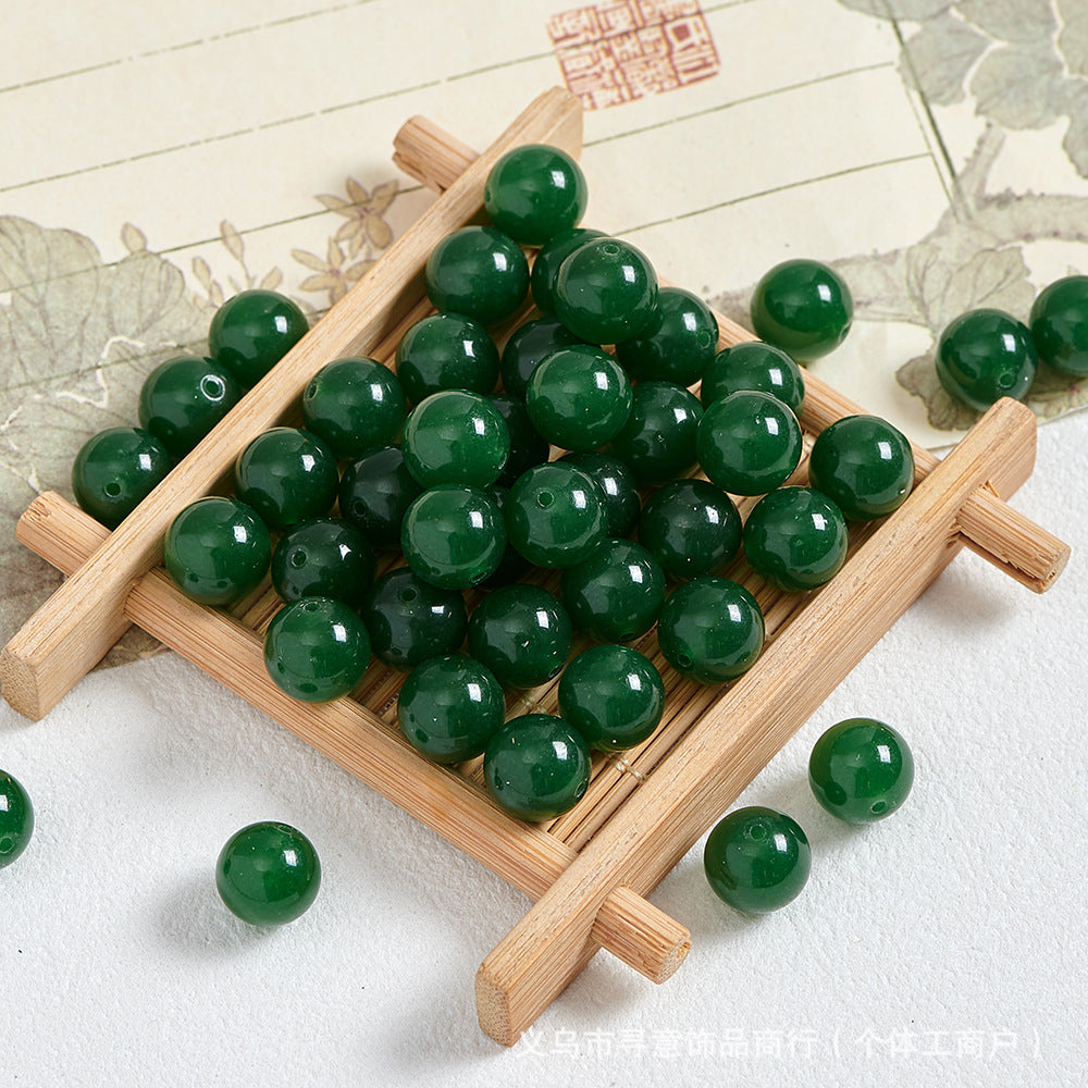 Natural Stone Crystal Agate Jade Beaded Loose Beads Handmade DIY Bracelet Material Wholesale