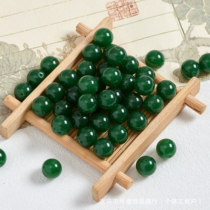 Natural Stone Crystal Agate Jade Beaded Loose Beads Handmade DIY Bracelet Material Wholesale
