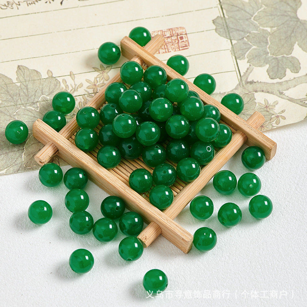 Natural Stone Crystal Agate Jade Beaded Loose Beads Handmade DIY Bracelet Material Wholesale
