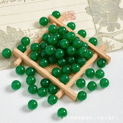 Natural Stone Crystal Agate Jade Beaded Loose Beads Handmade DIY Bracelet Material Wholesale
