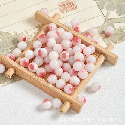 Natural Stone Crystal Agate Jade Beaded Loose Beads Handmade DIY Bracelet Material Wholesale