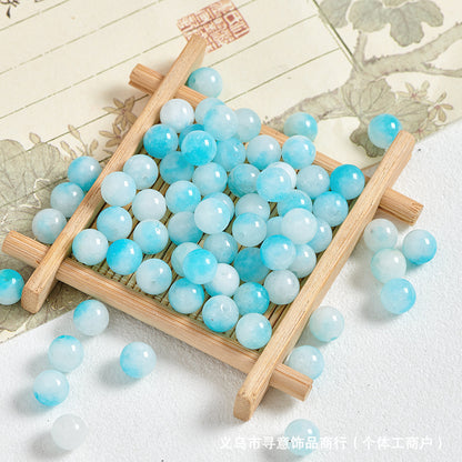 Natural Stone Crystal Agate Jade Beaded Loose Beads Handmade DIY Bracelet Material Wholesale