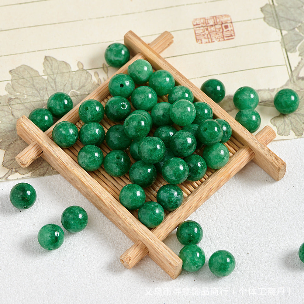 Natural Stone Crystal Agate Jade Beaded Loose Beads Handmade DIY Bracelet Material Wholesale