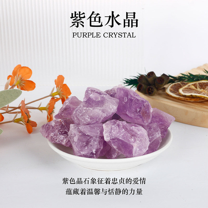 Natural Crystal Stone Diffuser Stone Raw Stone Household Ornament Gravel Crystal Aromatherapy Crystal Stone Ore Salt Block Stone Wholesale