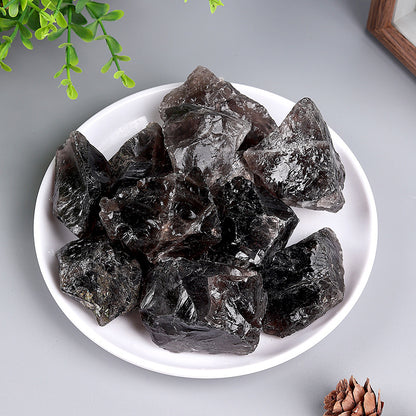 Natural Crystal Rough Stone Diffuser Stone Healing Amethyst Gravel Elongated Stone Agate Stone Opal Obsidian Rough Stone