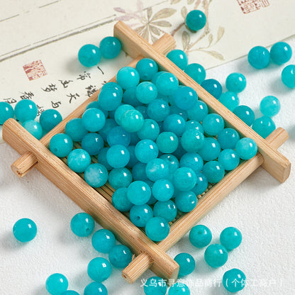 Natural Stone Crystal Agate Jade Beaded Loose Beads Handmade DIY Bracelet Material Wholesale