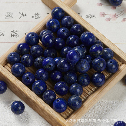 Natural Stone Crystal Agate Jade Beaded Loose Beads Handmade DIY Bracelet Material Wholesale