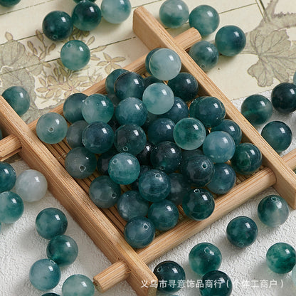 Natural Stone Crystal Agate Jade Beaded Loose Beads Handmade DIY Bracelet Material Wholesale