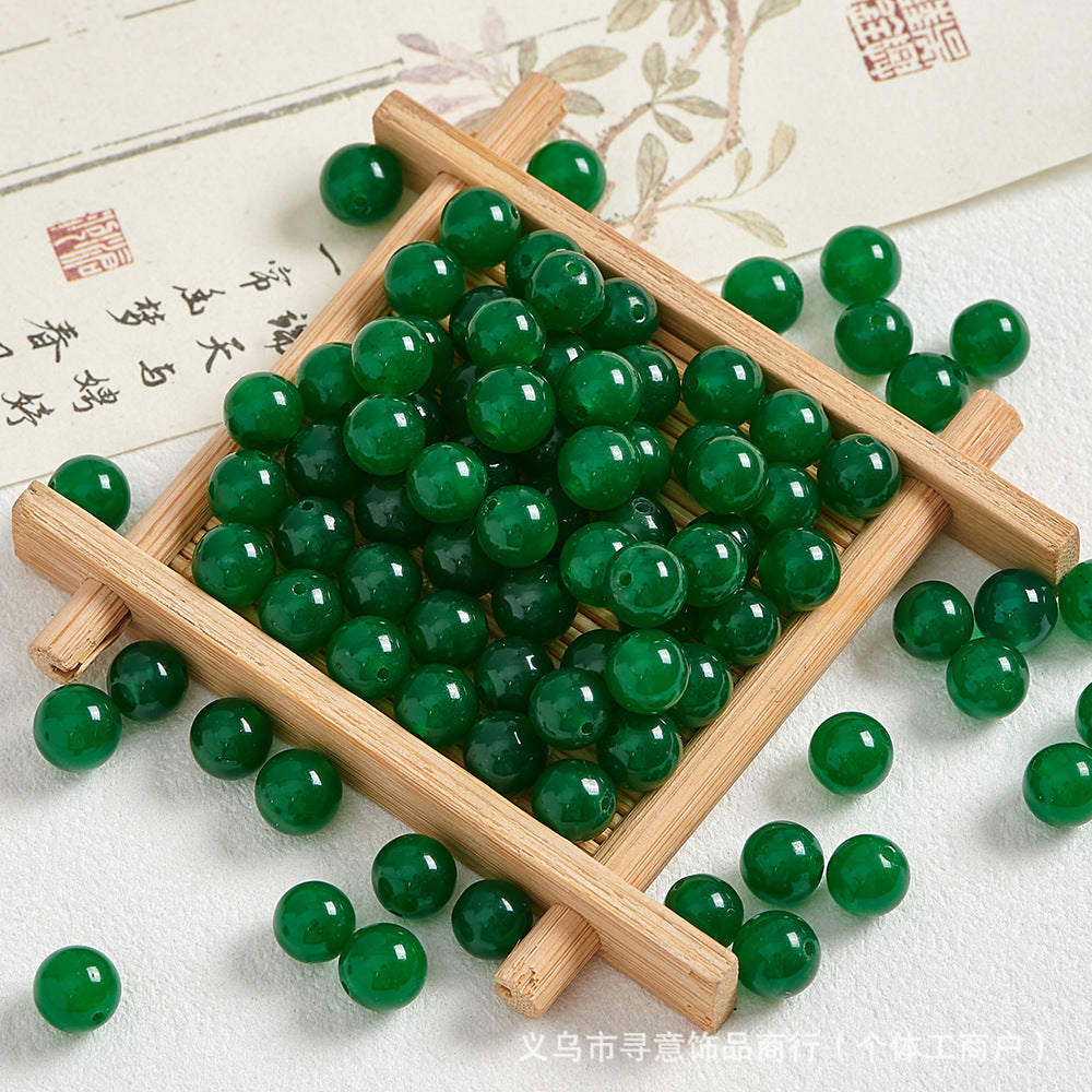 Natural Stone Crystal Agate Jade Beaded Loose Beads Handmade DIY Bracelet Material Wholesale