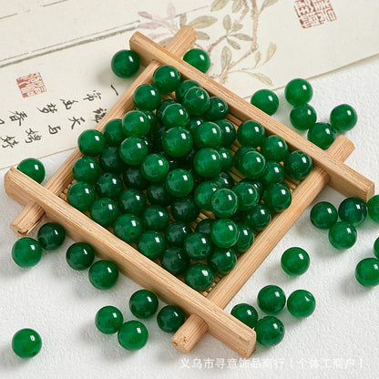 Natural Stone Crystal Agate Jade Beaded Loose Beads Handmade DIY Bracelet Material Wholesale