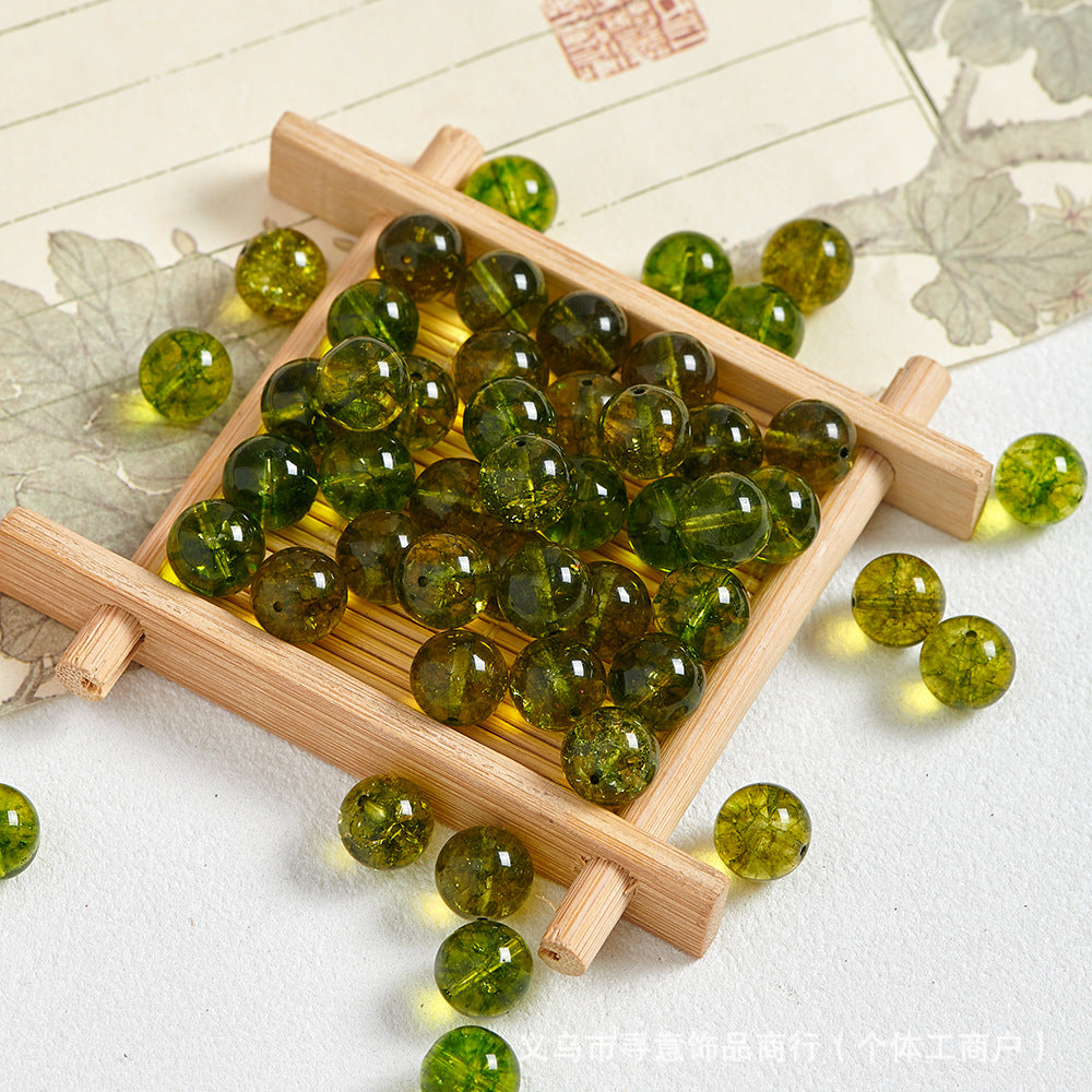 Natural Stone Crystal Agate Jade Beaded Loose Beads Handmade DIY Bracelet Material Wholesale