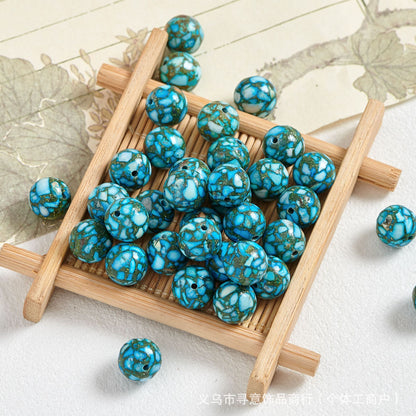 Natural Stone Crystal Agate Jade Beaded Loose Beads Handmade DIY Bracelet Material Wholesale