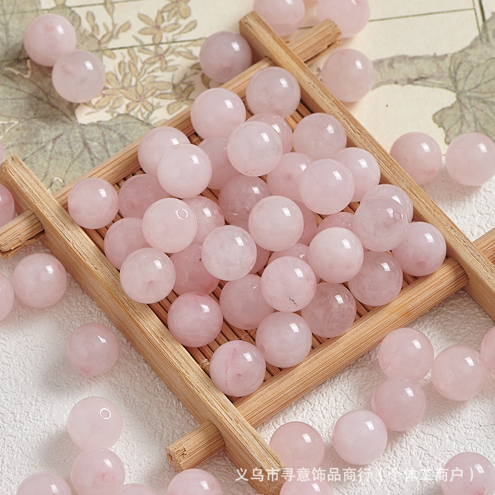 Natural Stone Crystal Agate Jade Beaded Loose Beads Handmade DIY Bracelet Material Wholesale