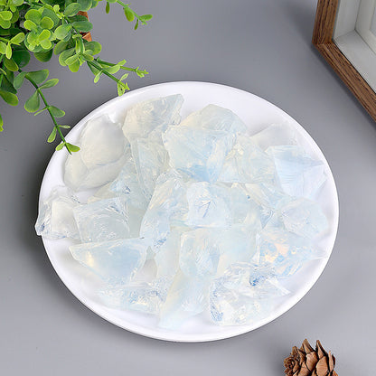 Natural Crystal Rough Stone Diffuser Stone Healing Amethyst Gravel Elongated Stone Agate Stone Opal Obsidian Rough Stone