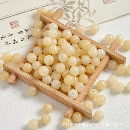 Natural Stone Crystal Agate Jade Beaded Loose Beads Handmade DIY Bracelet Material Wholesale