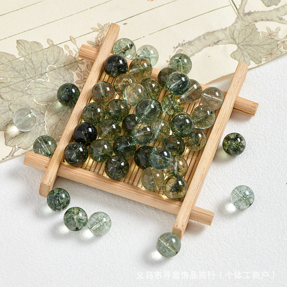 Natural Stone Crystal Agate Jade Beaded Loose Beads Handmade DIY Bracelet Material Wholesale