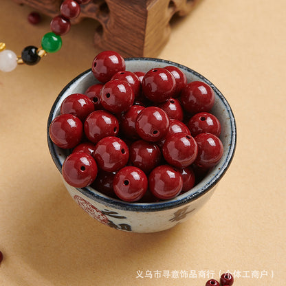 Natural Stone Crystal Agate Jade Beaded Loose Beads Handmade DIY Bracelet Material Wholesale