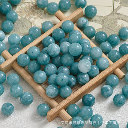 Natural Stone Crystal Agate Jade Beaded Loose Beads Handmade DIY Bracelet Material Wholesale