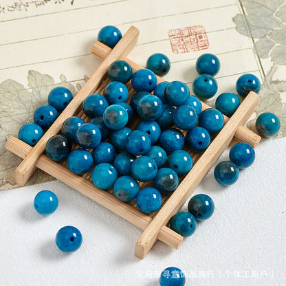 Natural Stone Crystal Agate Jade Beaded Loose Beads Handmade DIY Bracelet Material Wholesale