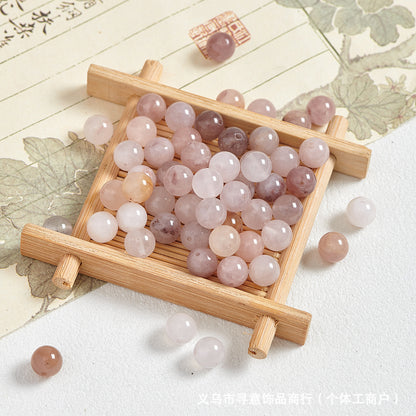 Natural Stone Crystal Agate Jade Beaded Loose Beads Handmade DIY Bracelet Material Wholesale