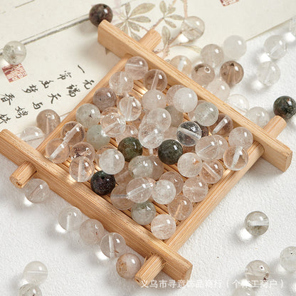 Natural Stone Crystal Agate Jade Beaded Loose Beads Handmade DIY Bracelet Material Wholesale