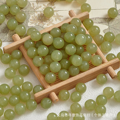 Natural Stone Crystal Agate Jade Beaded Loose Beads Handmade DIY Bracelet Material Wholesale