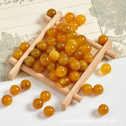Natural Stone Crystal Agate Jade Beaded Loose Beads Handmade DIY Bracelet Material Wholesale